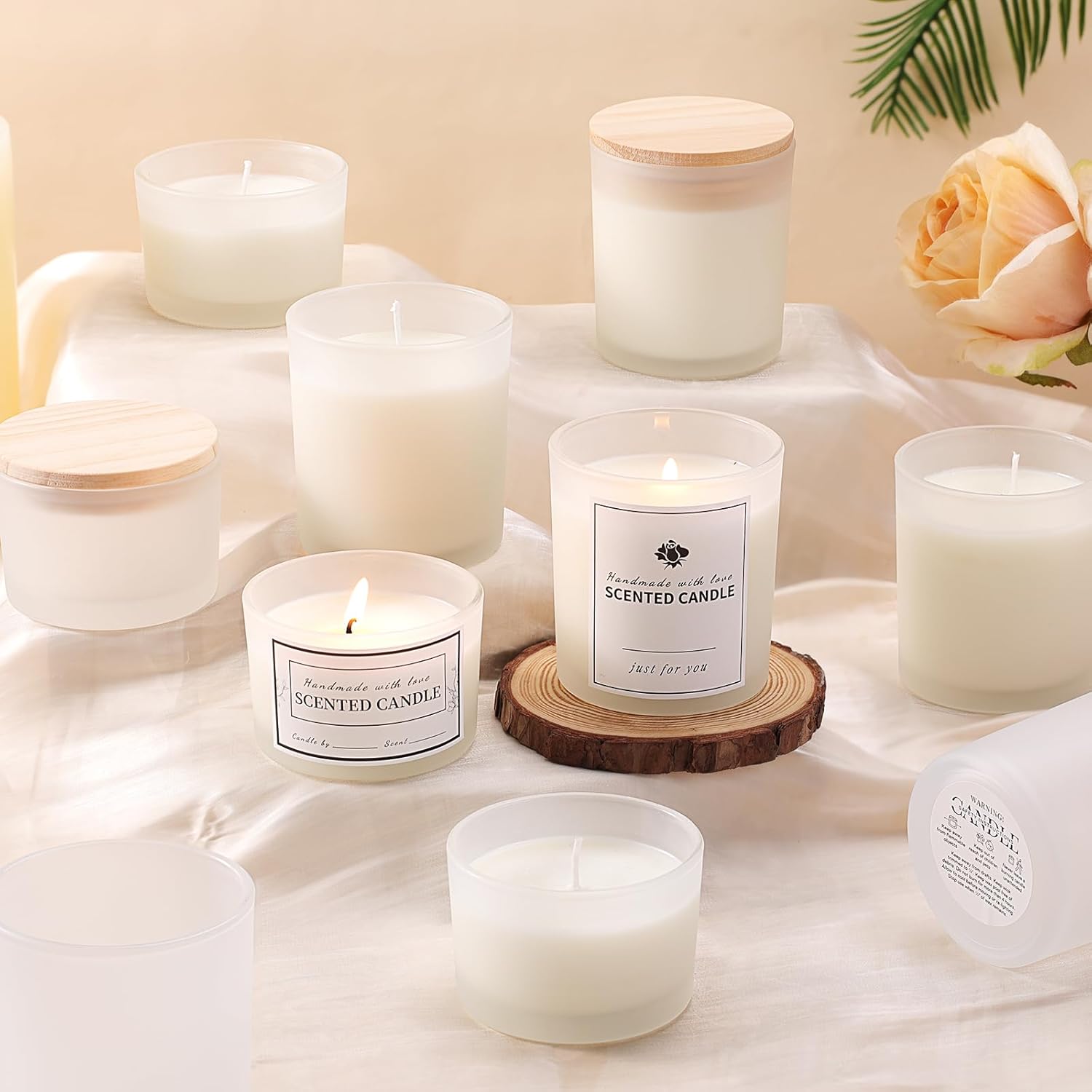 Vanilla Cream mini vanilla fragrance candle lifestyle photo